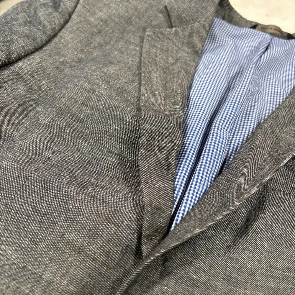 Banana Republic Mens Blazer 40R Gray Tailored Slim Fit Sport Coat Jacket